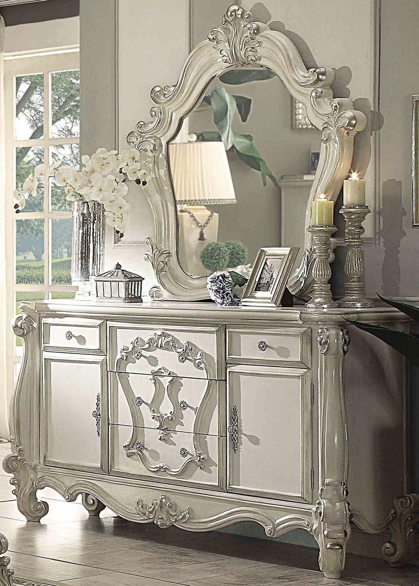 

        
0840412034107Bone White Gray Tufted Queen Bedroom Set 5Pcs Versailles 21150Q Acme Classic
