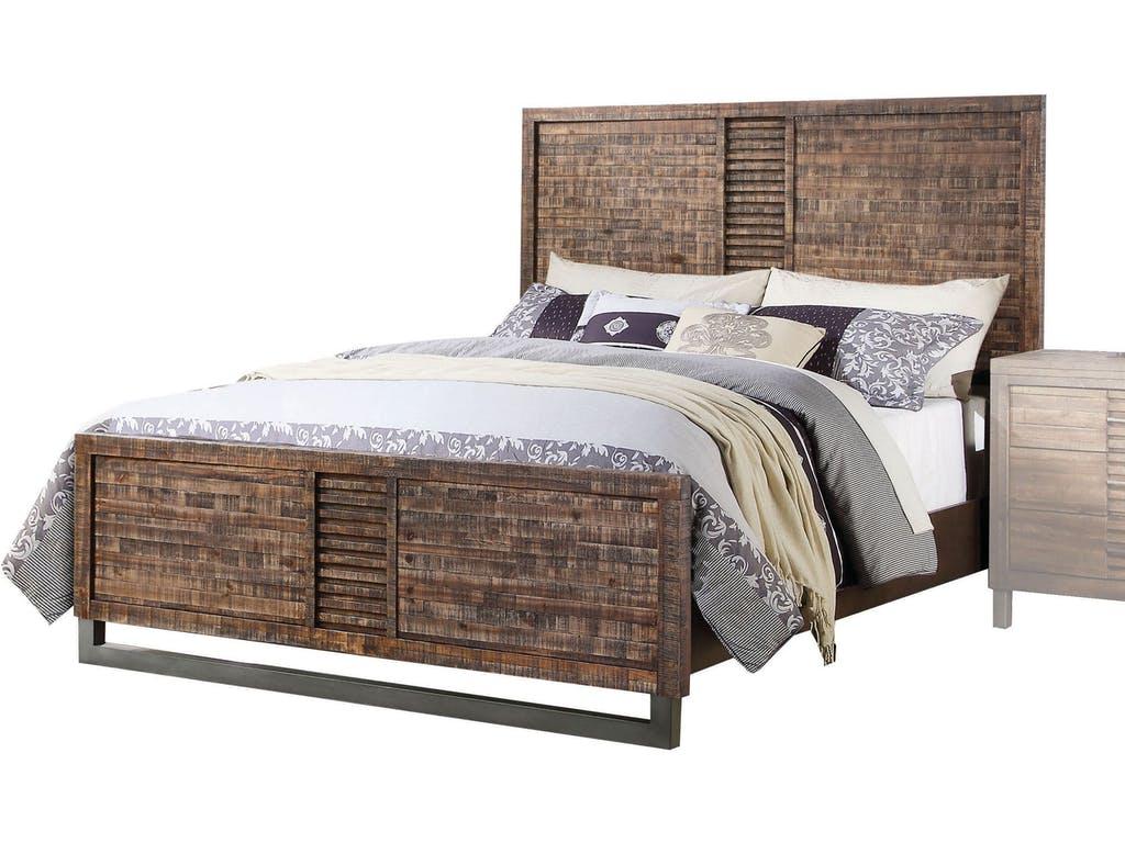 

    
Reclaimed Oak/Acacia Wood Queen Bedroom Set 3Pc Andria 21290Q Acme Transitional
