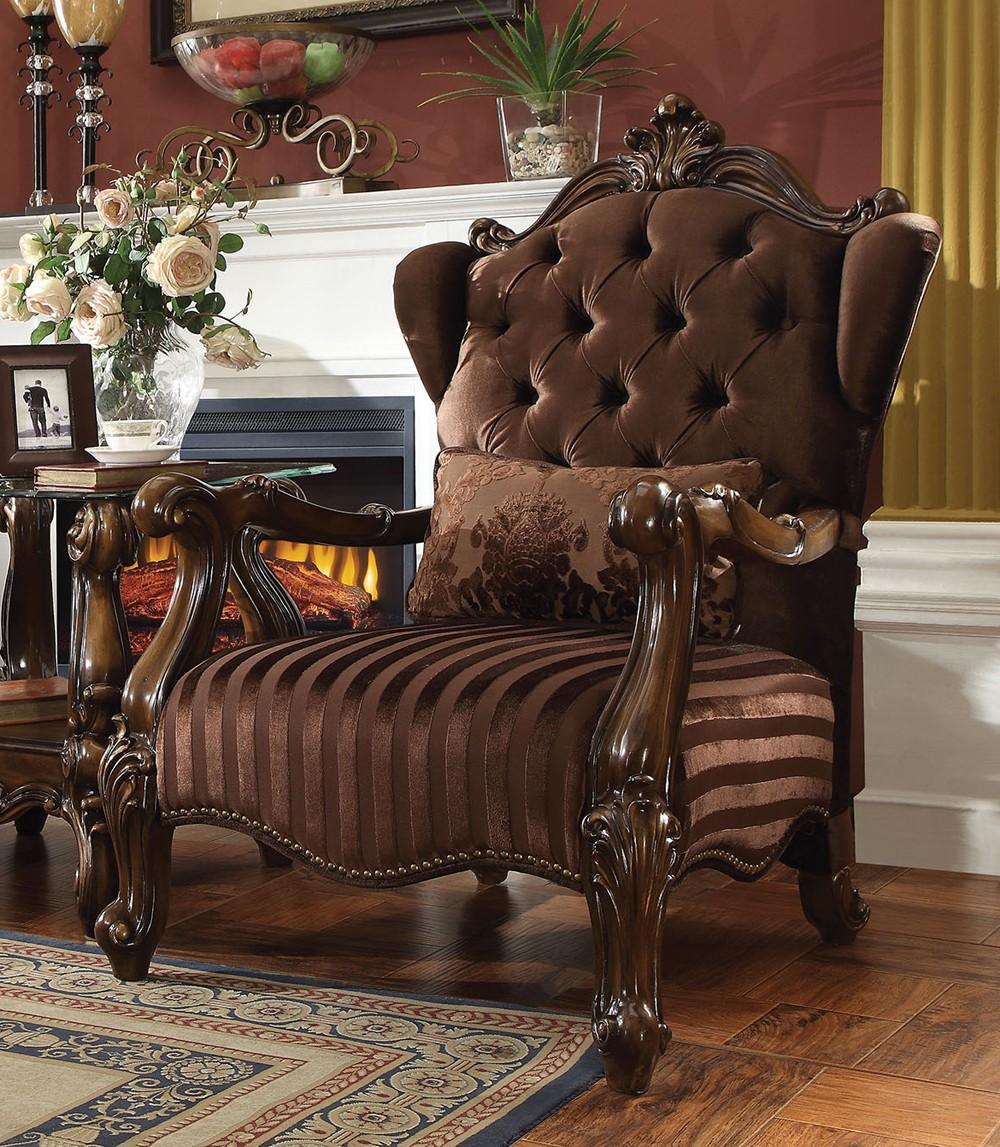 

    
Acme Furniture Versailles-52080 Sofa Set Oak/Cherry/Brown 52080-4PC
