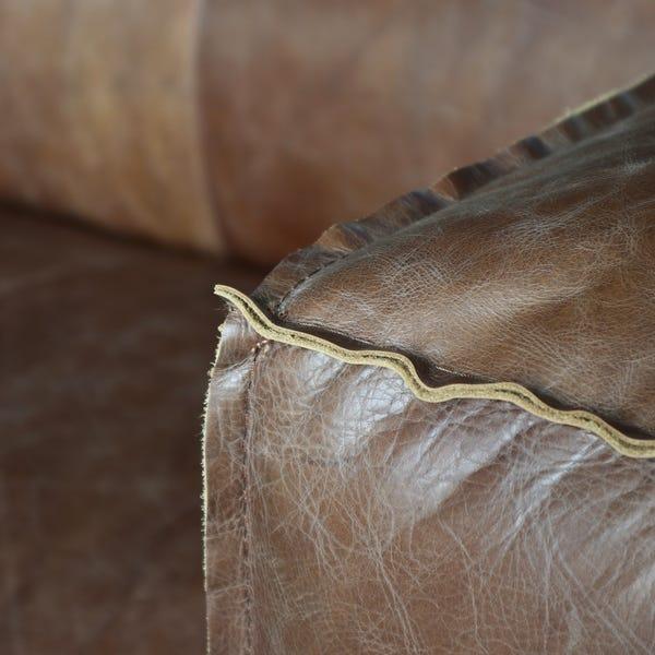 

    
 Shop  Industrial Vintage Brown Top Grain Leather Sofa Set 3Pcs Acme Brancaster
