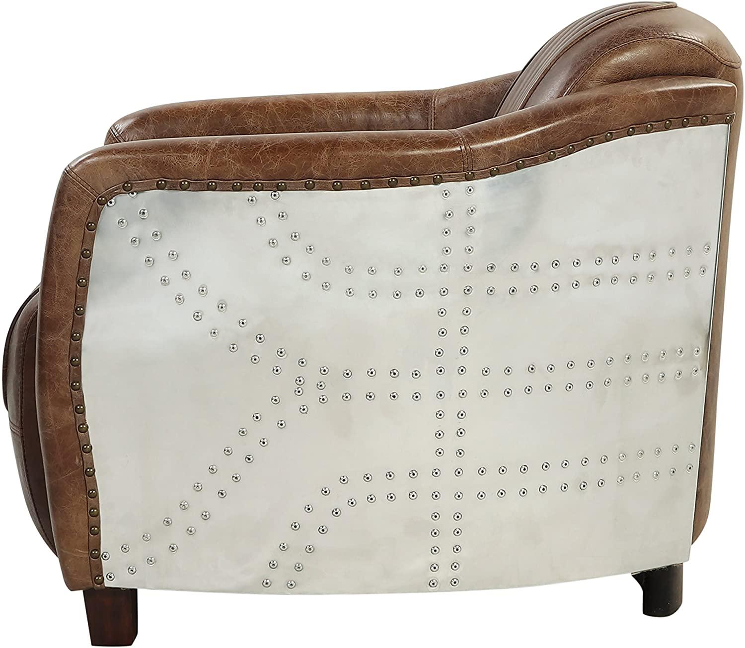 

    
53545-2PC Industrial Vintage Brown Top Grain Leather Sofa Set 2Pcs Acme Brancaster
