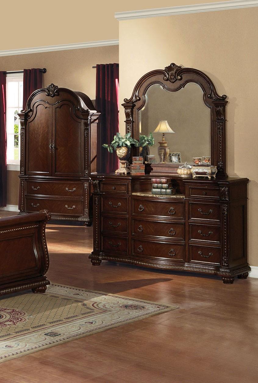 

    
Acme Furniture Anondale-10310Q Sleigh Bedroom Set Espresso/Cherry Anondale-10310Q-Set-4
