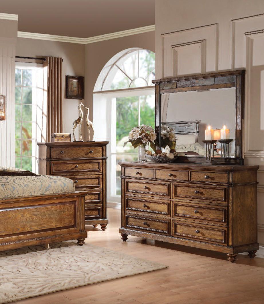 

                    
Acme Furniture Arielle 24437EK Set Panel Bed Brown Lacquer Purchase 
