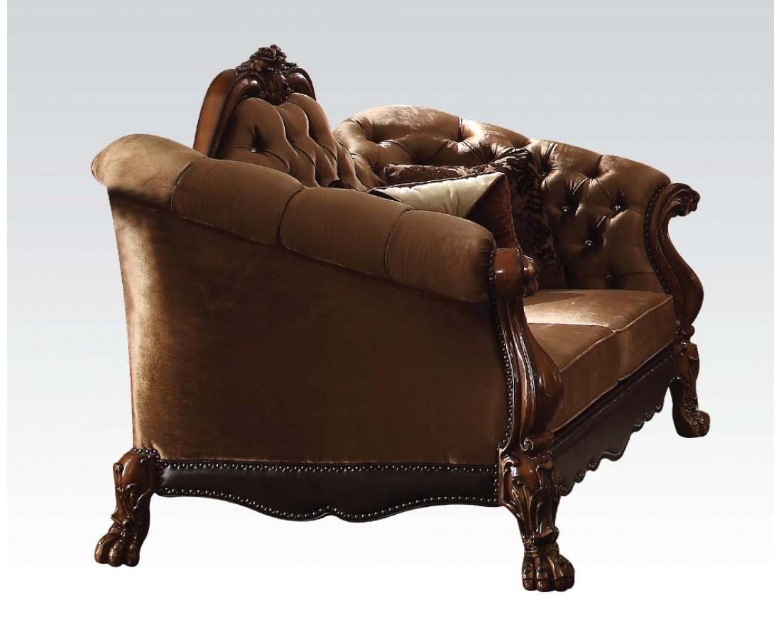 

        
Acme Furniture Dresden-BR-52095 Sofa Loveseat Brown Soft Velvet 0840412033476
