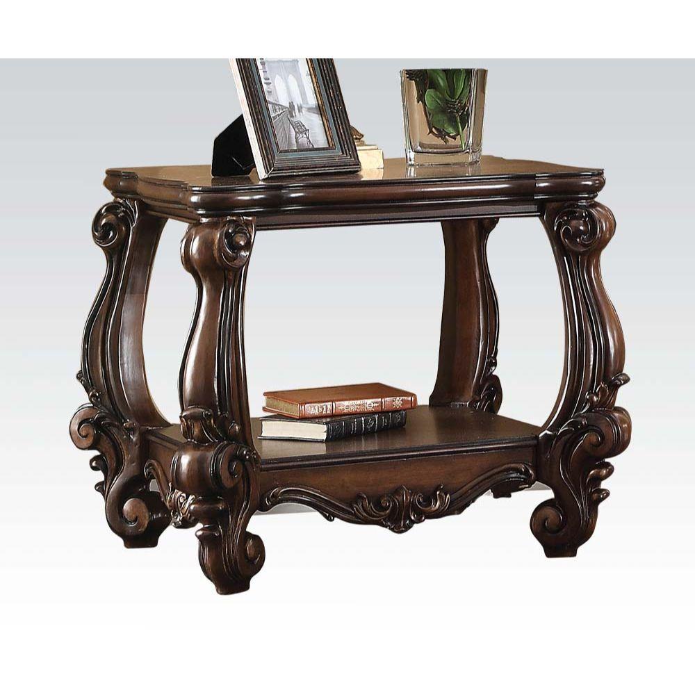 

        
Acme Furniture Versailles 82120 82121 Coffee Table End Table Cherry/Brown  00840412001499
