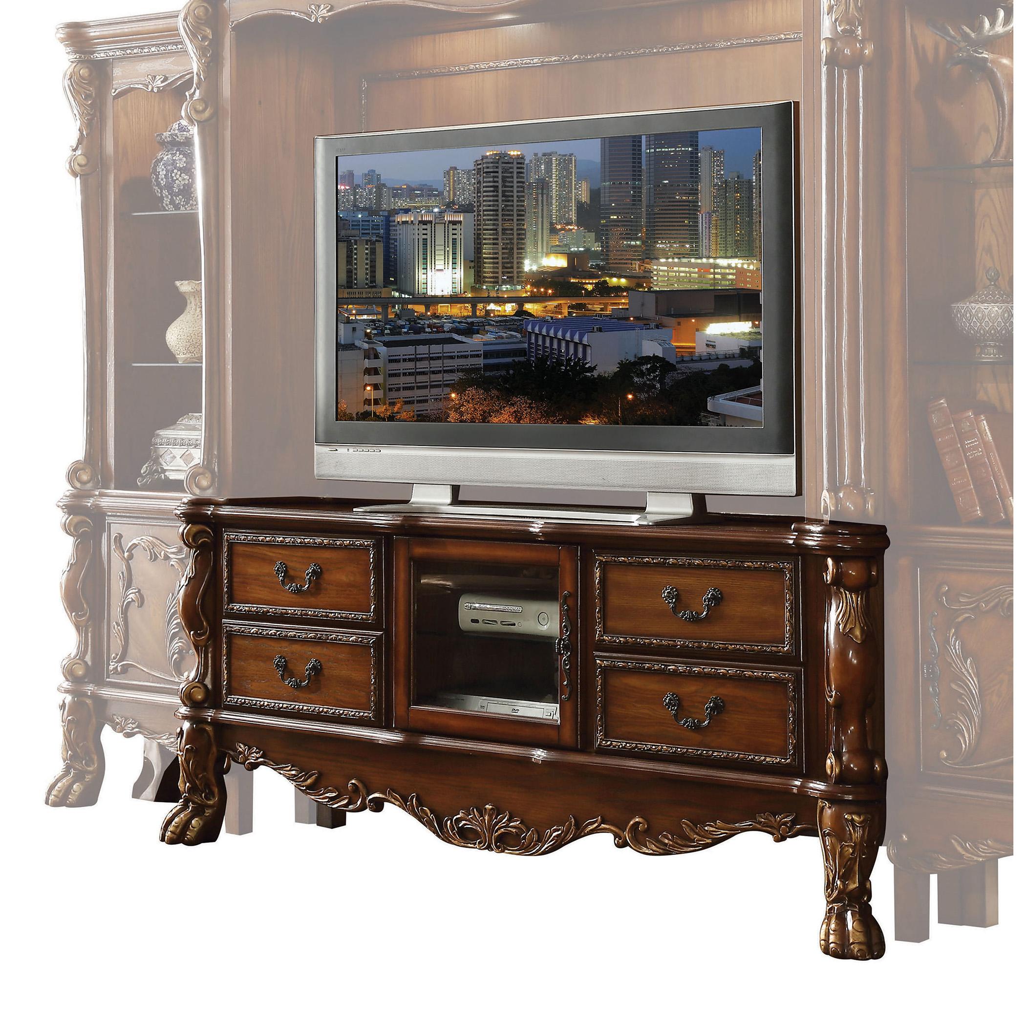 

        
Acme Furniture Dresden-91335 TV Entertainment Center Oak/Cherry  0840412052996
