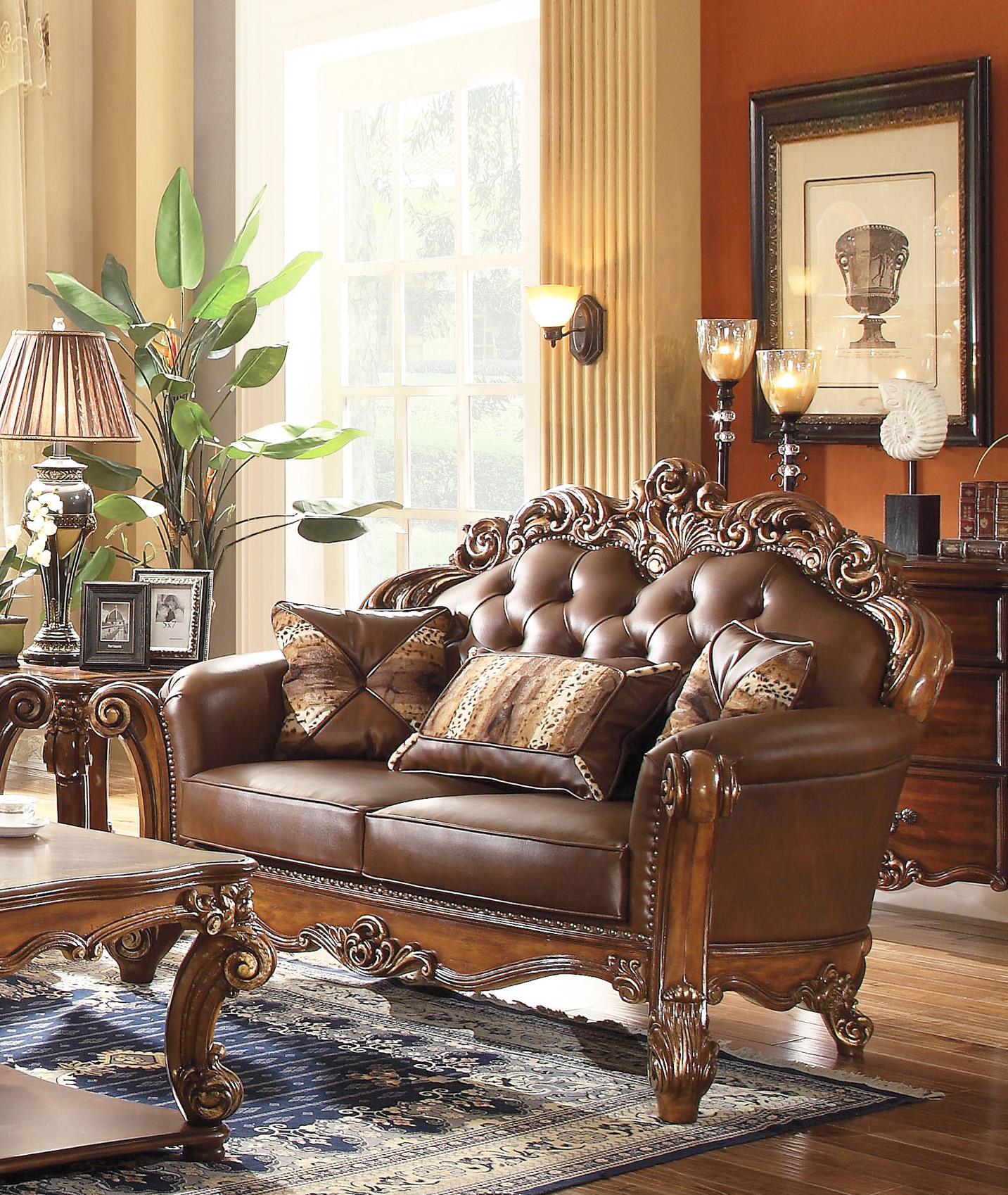 Victorian Oversized Sofa Set 3pcs