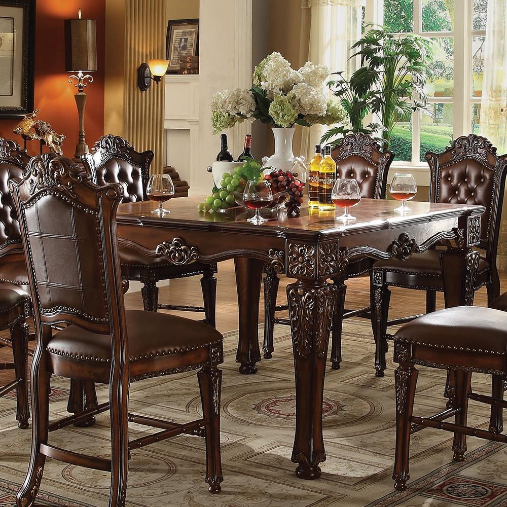 

        
Acme Furniture 62025 Vendome Counter Dining Set Cherry Faux Leather 00840412620256
