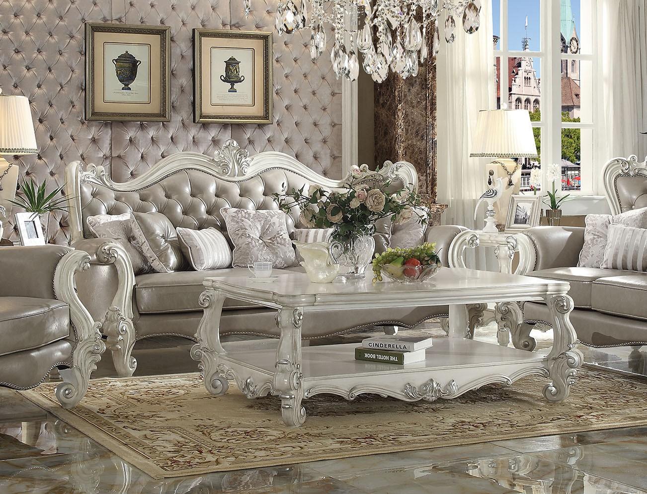 

    
52125 Versailles-Set-5 Acme Furniture Sofa Loveseat and Table Set
