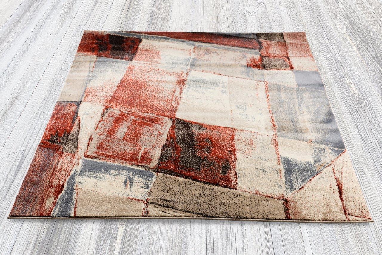 

    
Addison Beige and Red Checker Board Area Rug 5x8 by Art Carpet
