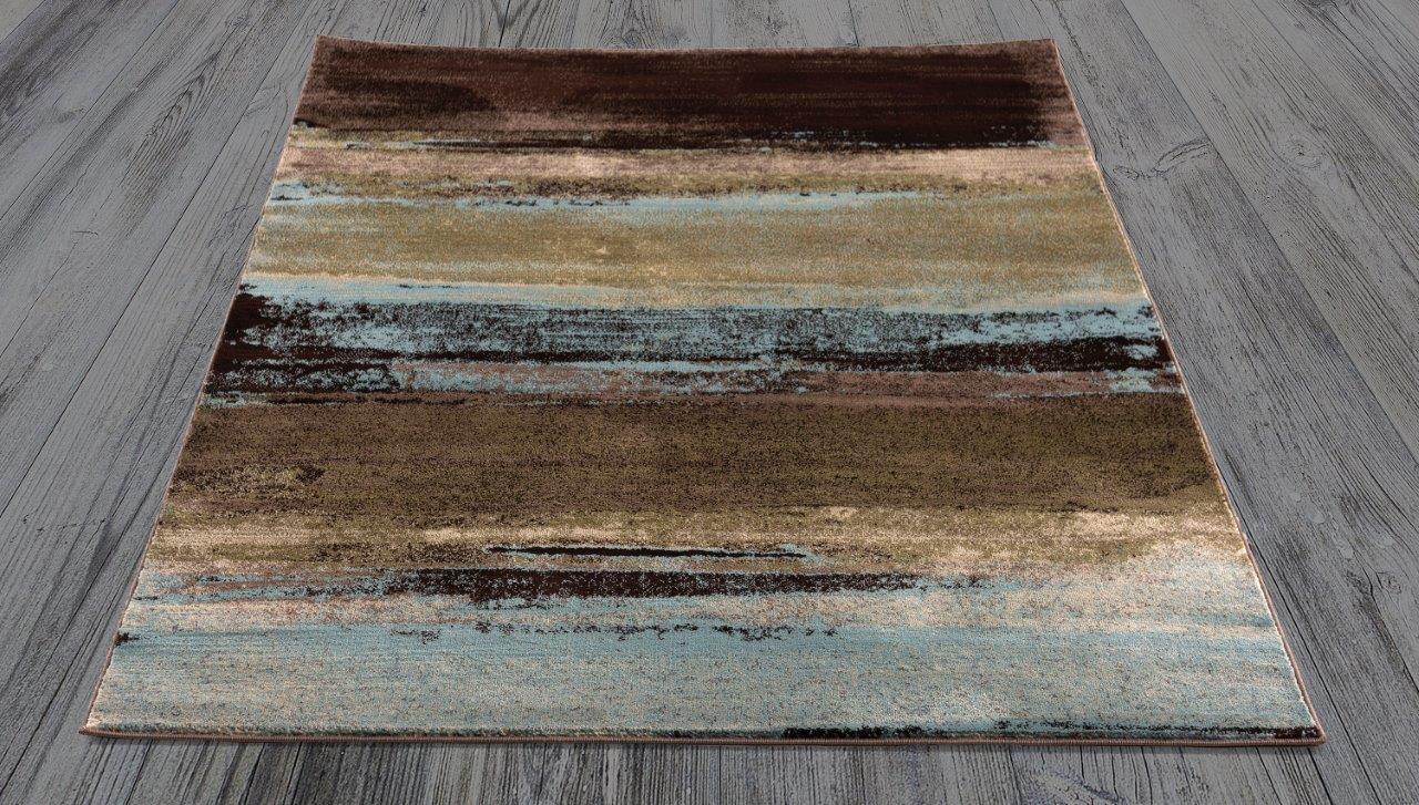 

    
Addison Brown and Blue Faded Lines Area Rug 5x8 by Art Carpet
