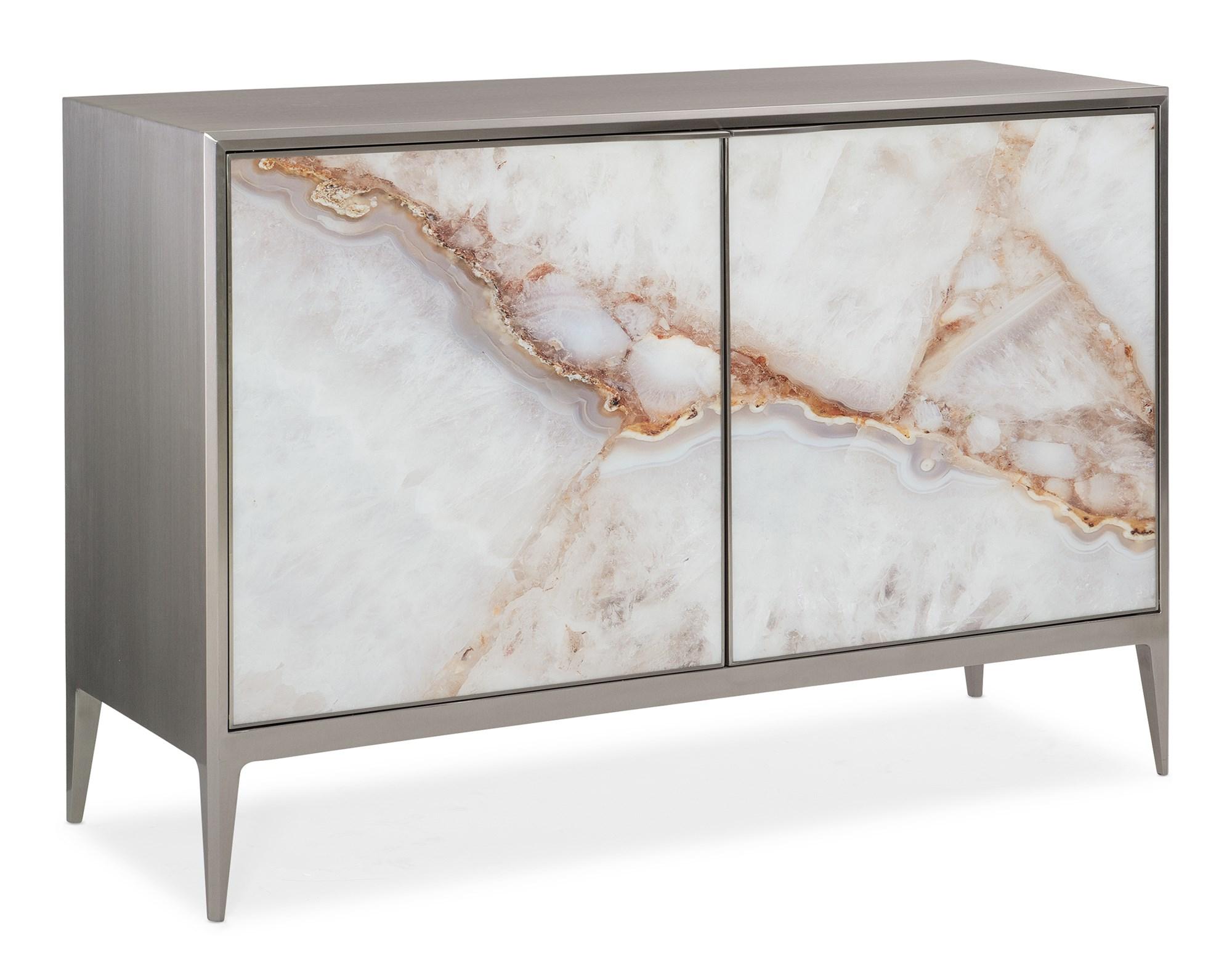 

    
Agate Printed Acrylic Doors Cabinet ROCK STEADY by Caracole
