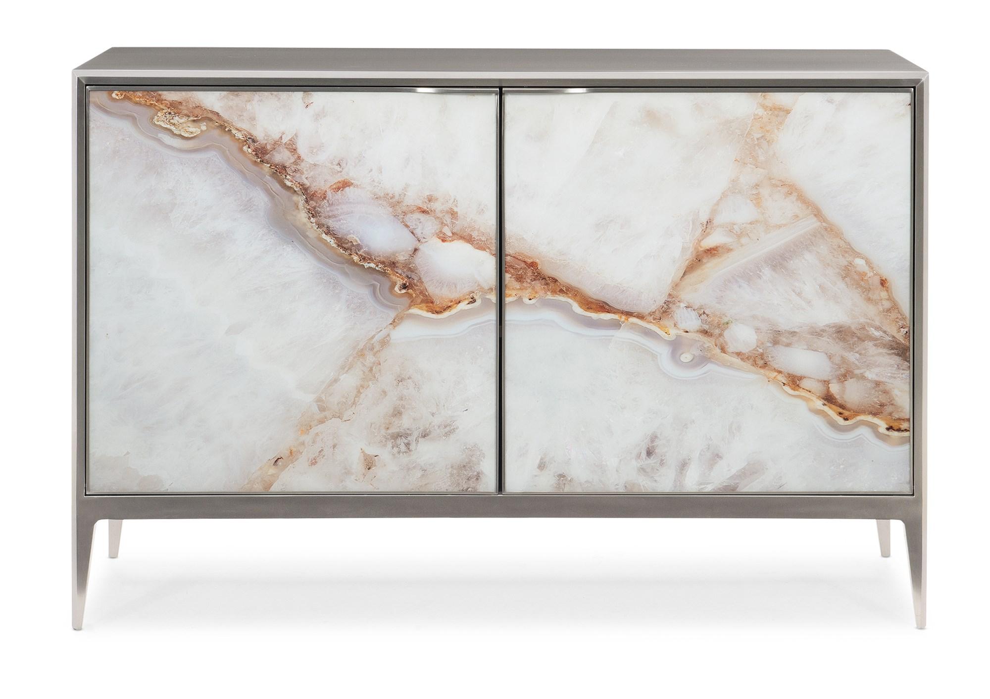 

    
Agate Printed Acrylic Doors Cabinet ROCK STEADY by Caracole
