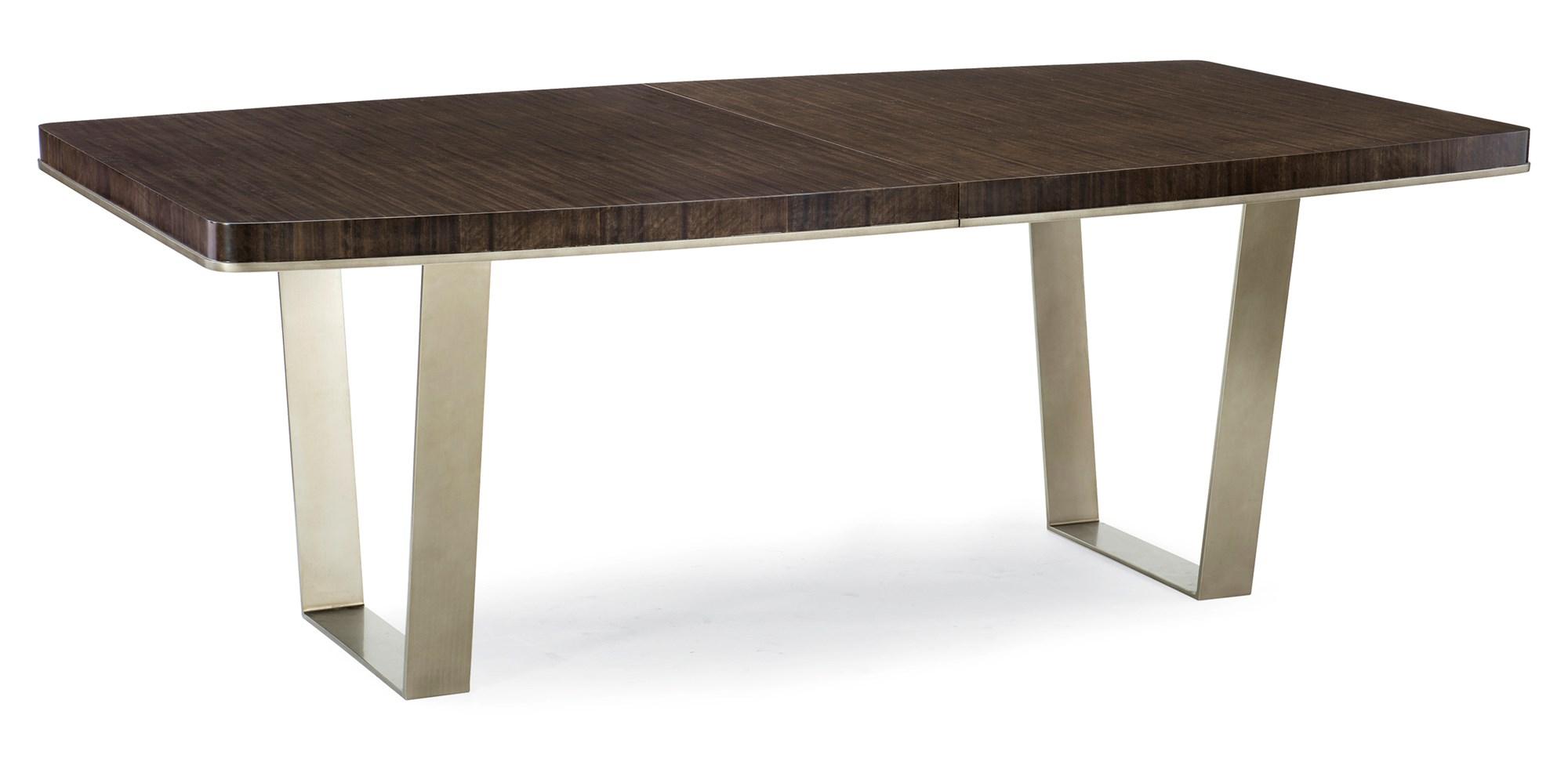 

    
Aged Bourbon & Smoked Bronze Extandable STREAMLINE DINING TABLE by Caracole

