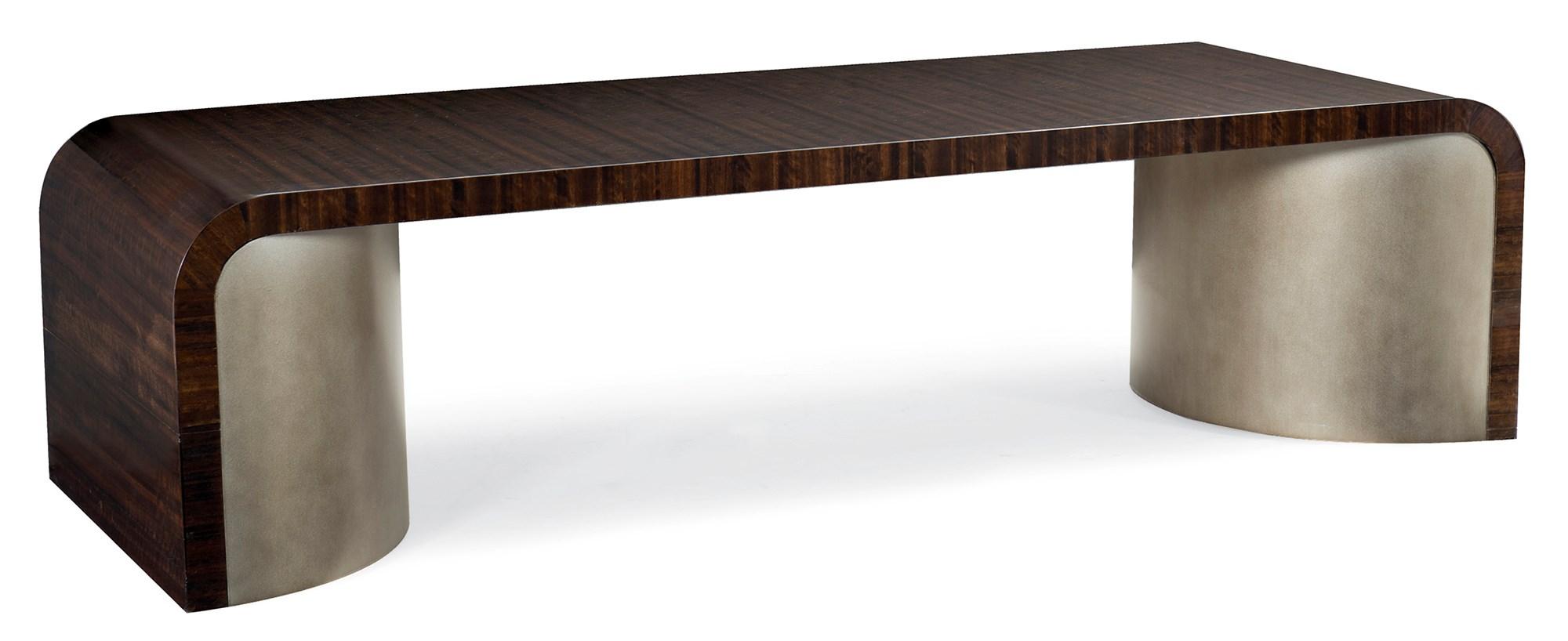 Contemporary Coffee Table STREAMLINE COCKTAIL TABLE M021-417-402 in Brown, Bronze 