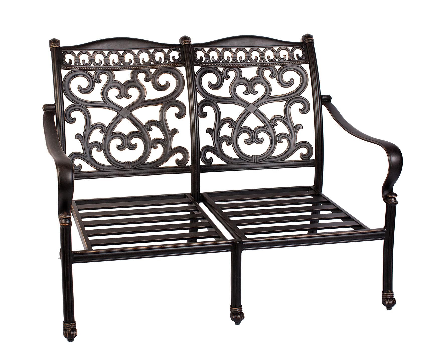 

    
Alexis Cast Aluminum  Deep Seat Loveseat High Back w/ Natural Sunbrella Cushion Set of 2 by CaliPatio SPECIAL ORDER
