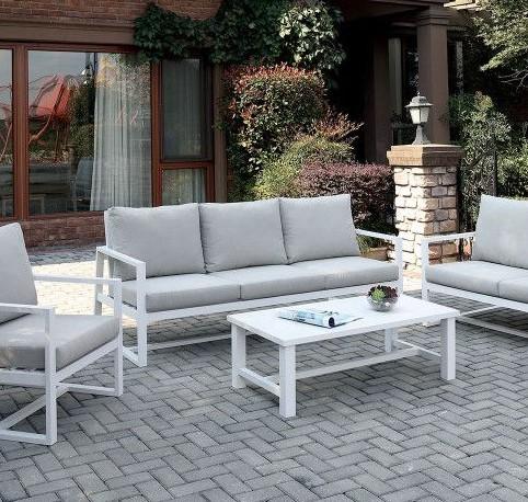 

    
Aluminum Frame Beige Fabric Patio Sofa Set 2Pcs Furniture of America India
