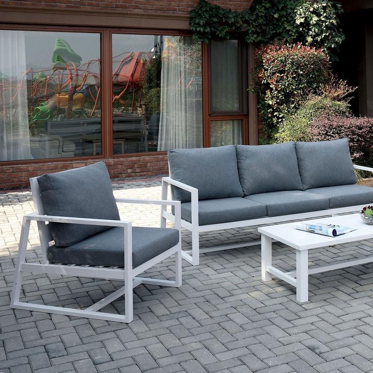 

    
Contemporary Gray & White Aluminum Frame Patio Sofa Furniture of America CM-OS2590GY-SF India
