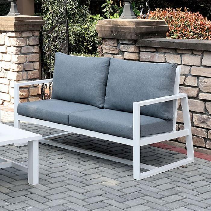 

    
Furniture of America India Patio Sofa Set Gray/White CM-OS2590GY-Set-2
