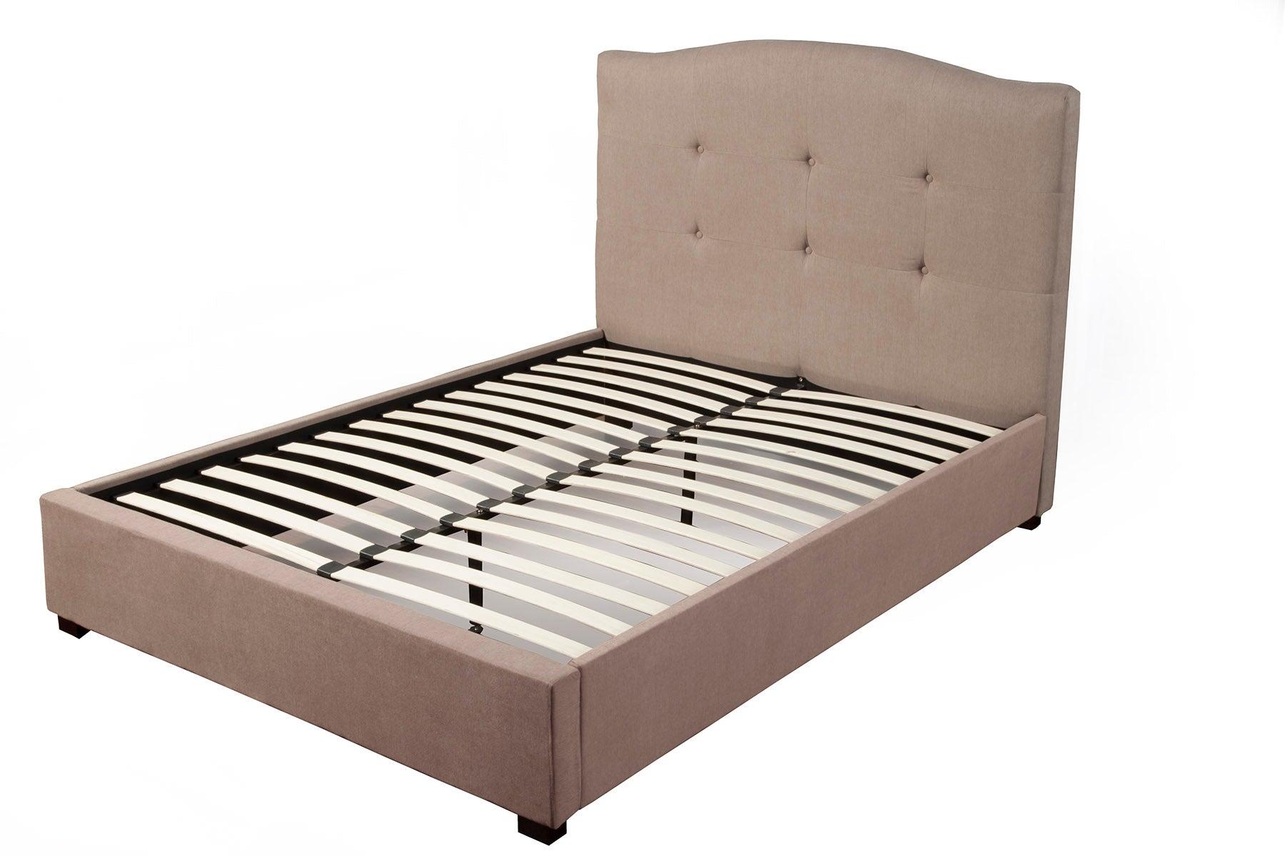 

    
Haskett/Jute Full Tufted Upholstered Bed Amanda ALPINE Modern Contemporary
