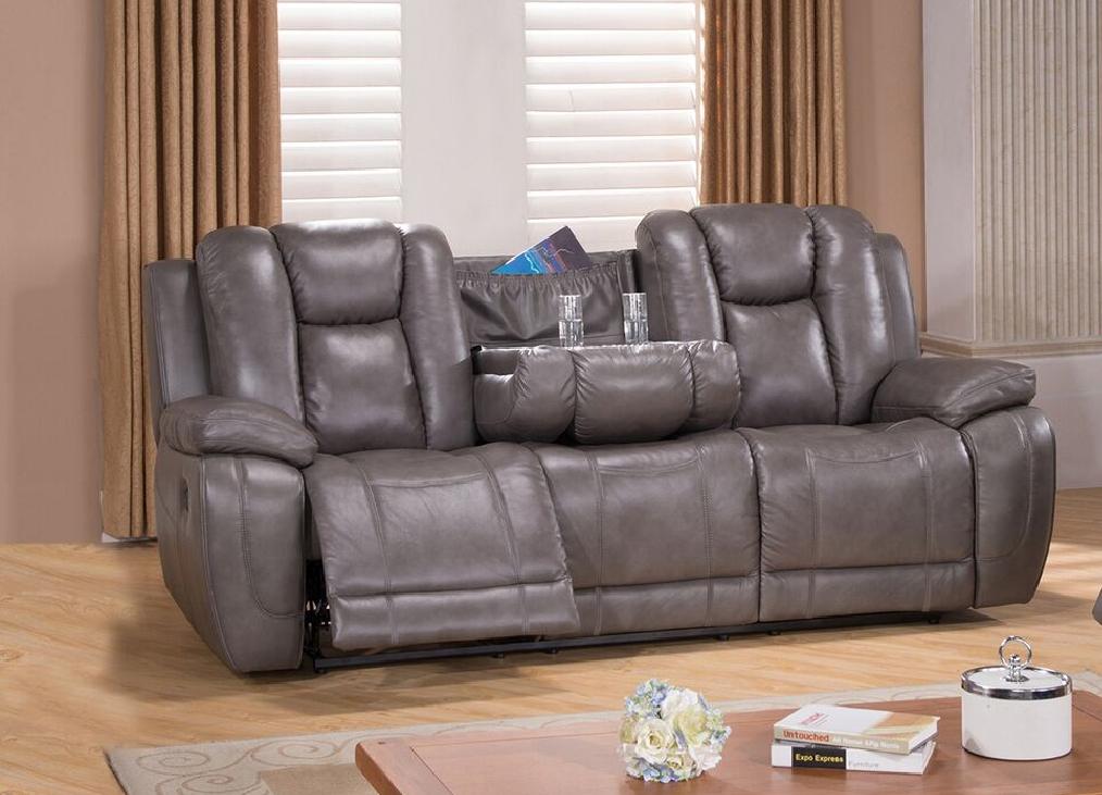

    
Amax Leather Austin Top Grain Leather Smoke Grey Reclining Sofa Chair Set 3Pcs
