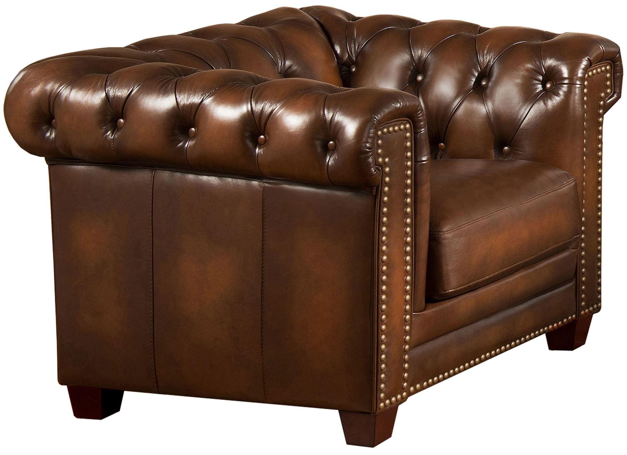 

    
Olive Brown Top Grain Leather Armchair Hand Rubbed Amax Leather Stanley Park II
