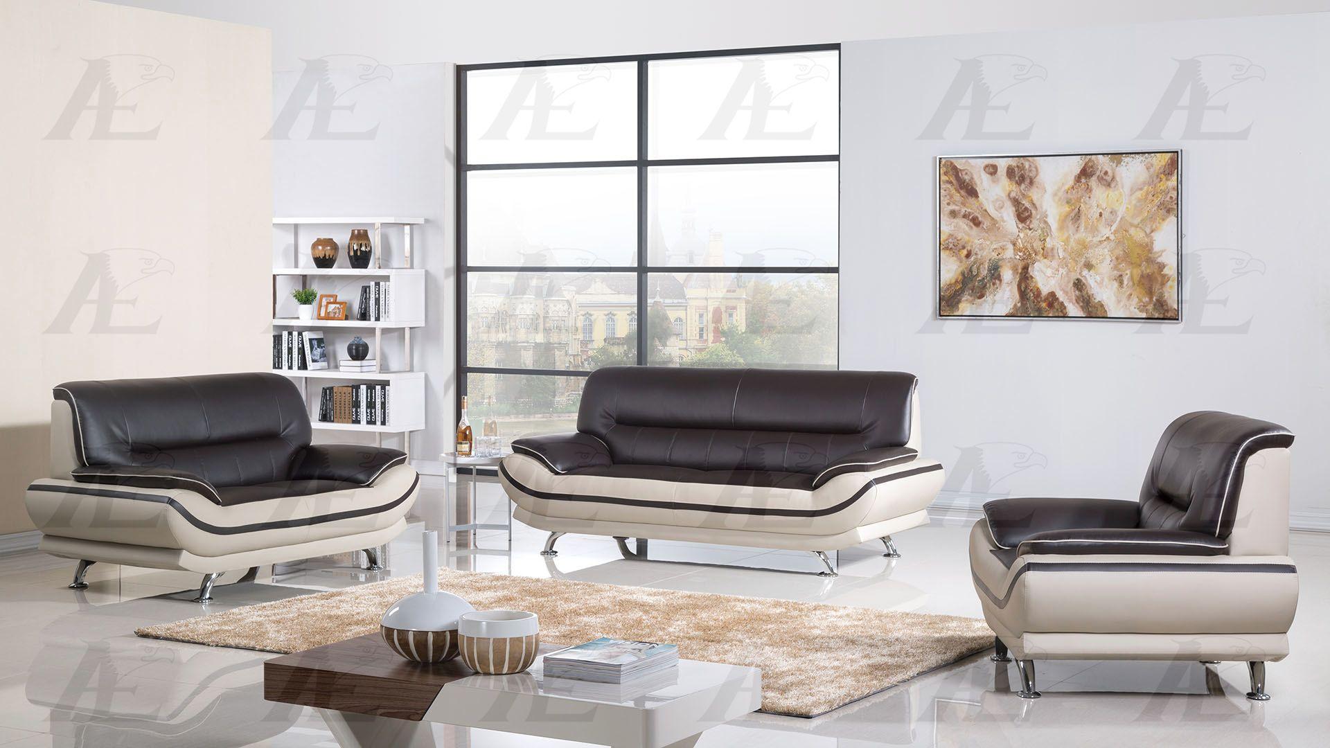 

    
Modern Gray and Mahogany Bonded Leather Sofa Set 3pcs American Eagle AE-709
