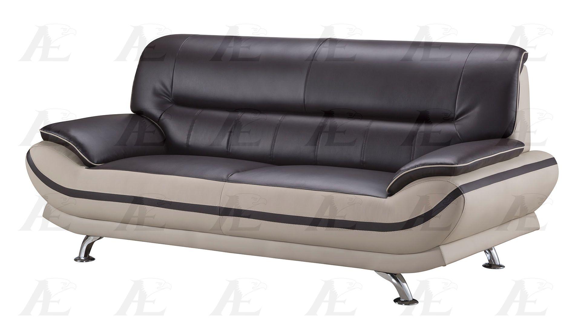 

    
American Eagle Furniture AE-709 Sofa Loveseat and Chair Set Gray/Mahogany AE709-SET-3-MA-LG
