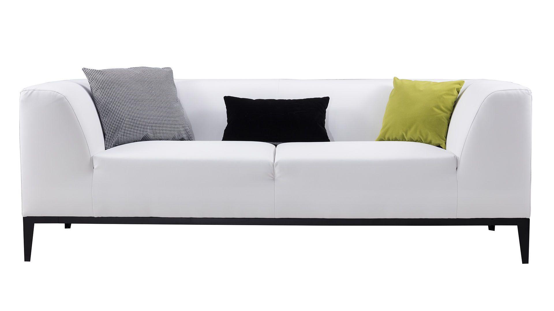 

    
White Faux Leather Sofa AE-D820-W American Eagle Modern
