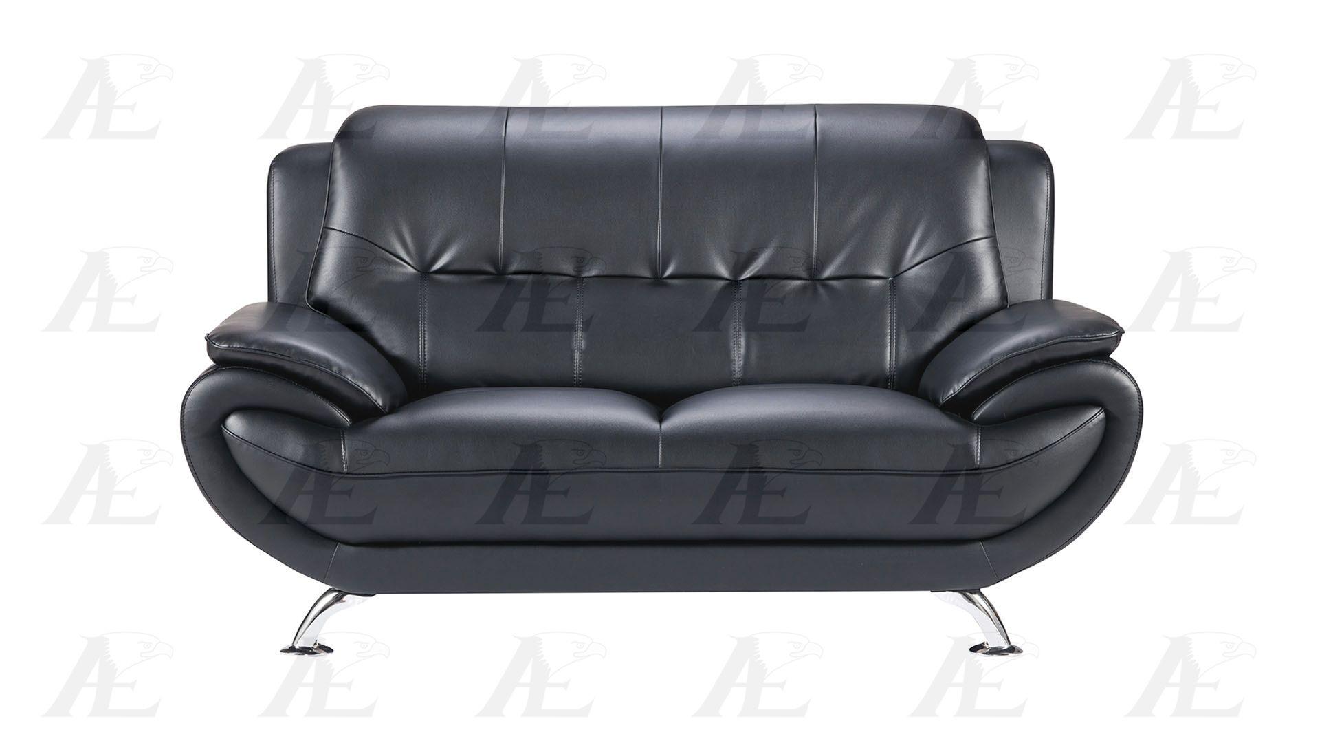 

    
American Eagle Furniture AE208-B Sofa Set Black AE208-B-SET-3
