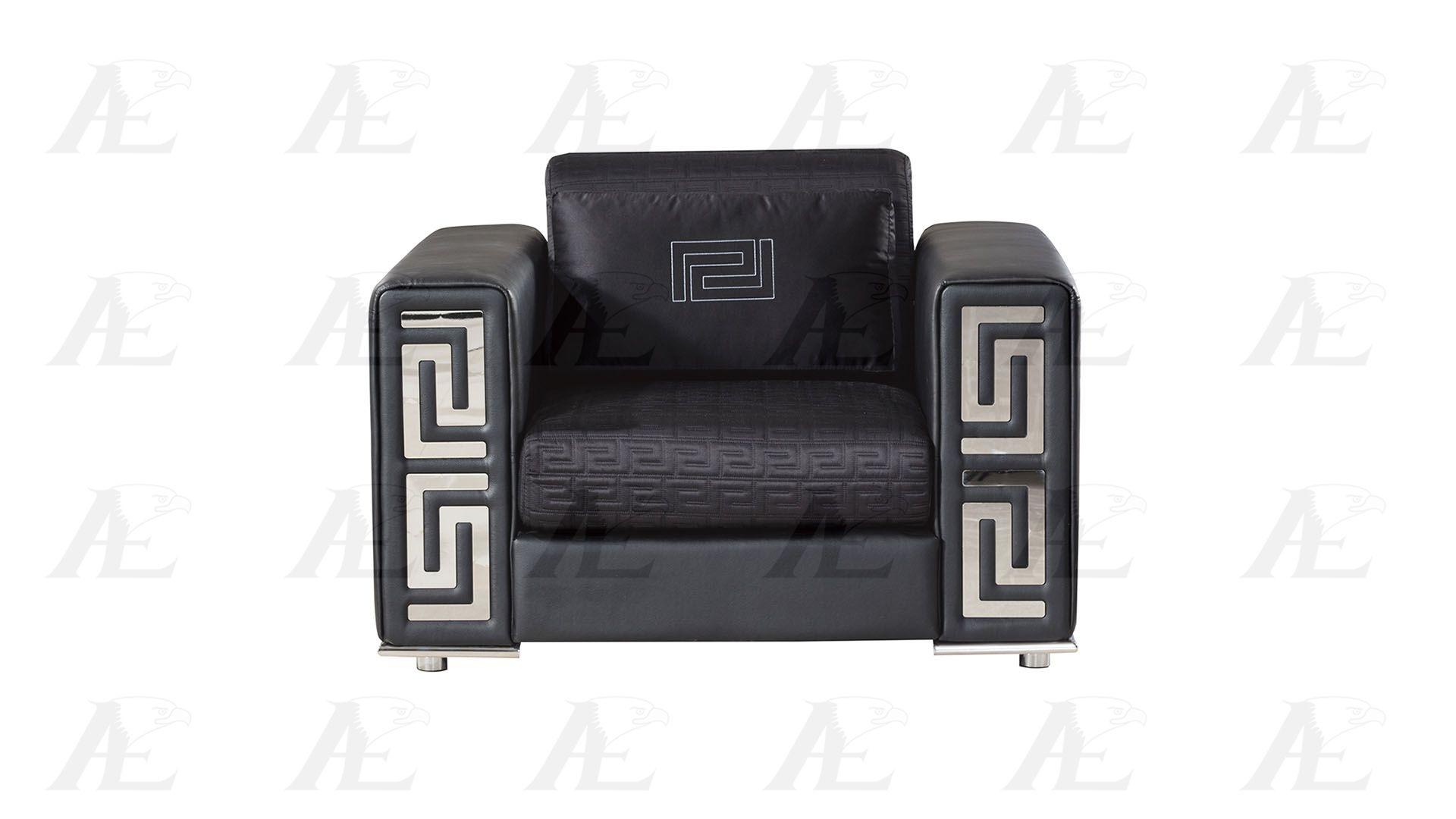 

    
Modern Black Faux Leather Chair American Eagle AE223-BK
