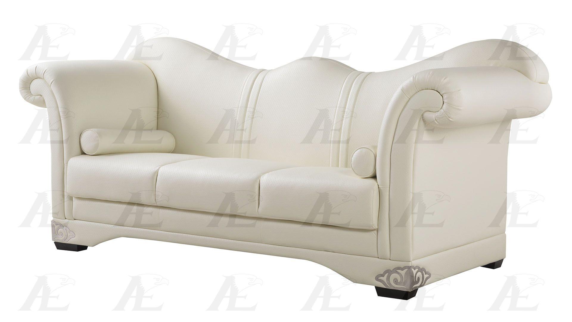 

    
American Eagle  AE591-CRM Cream Sofa  Bonded Leather Modern

