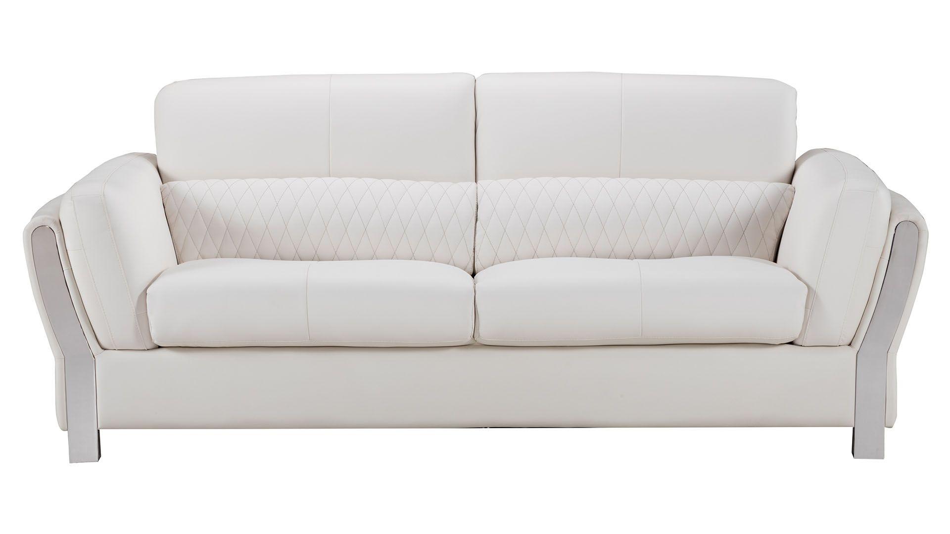 

    
White Microfiber Leather Sofa AE690-W American Eagle Contemporary Modern
