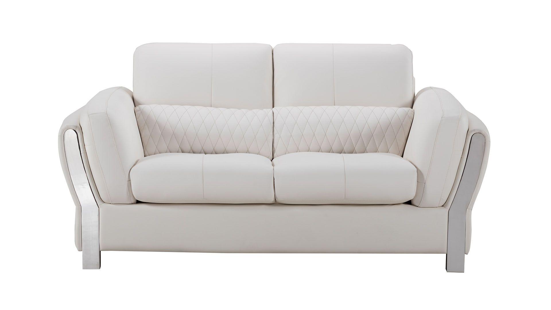

        
American Eagle Furniture AE690-W Sofa Set White Leather 00842295103789
