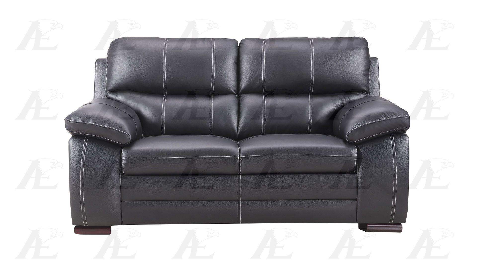 

                    
American Eagle Furniture EK-B520-B Sofa Set Black Genuine Leather Purchase 

