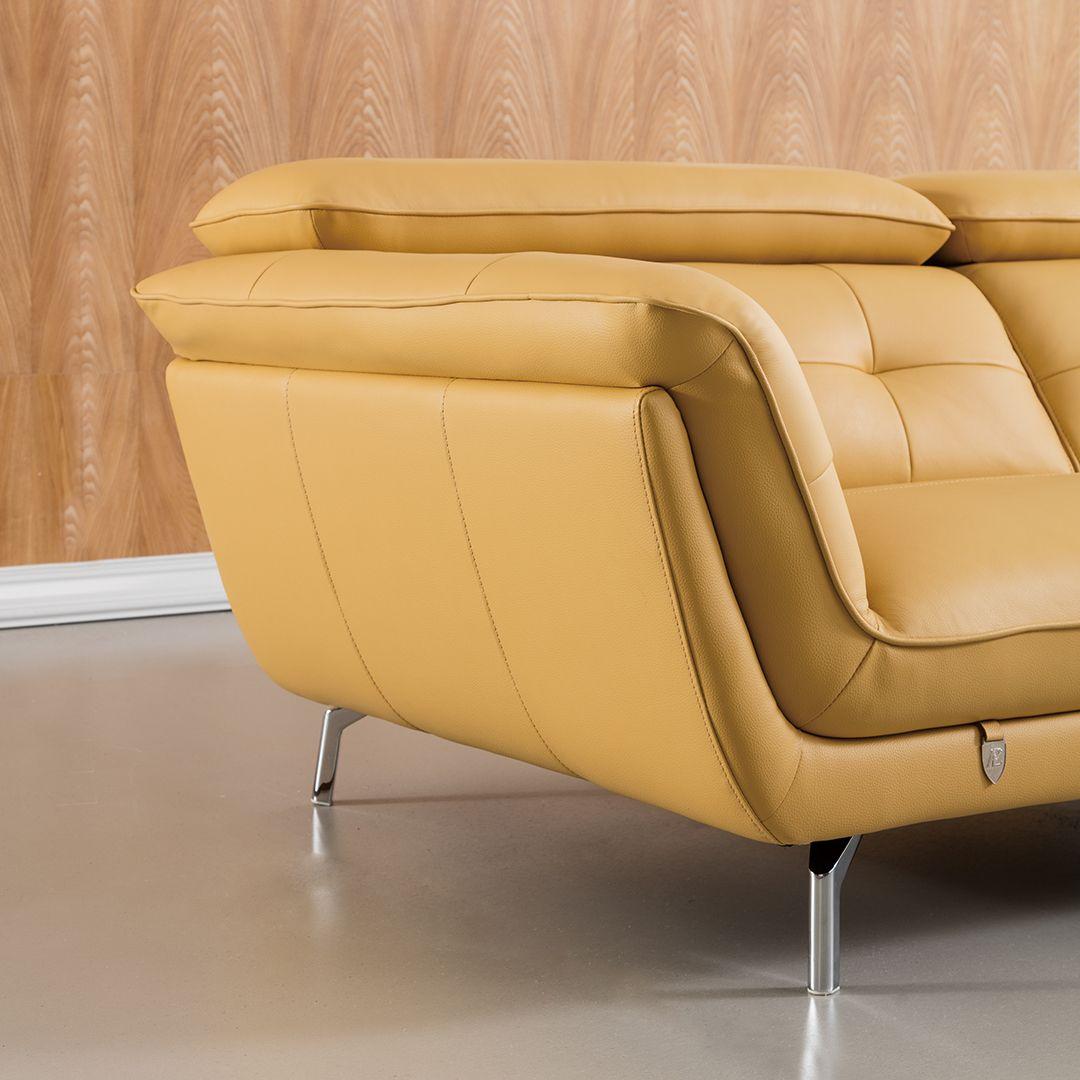 

    
Yellow Leather Sectional Sofa LEFT EK-L083R-YO American Eagle Modern
