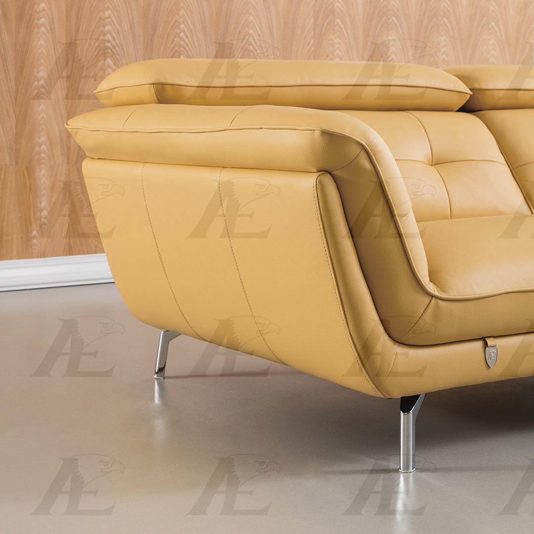 

                    
American Eagle Furniture EK-L083-YO Sectional Sofa Yellow Leather Purchase 
