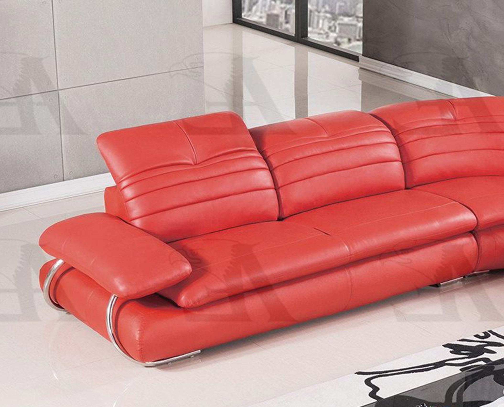 

    
American Eagle EK-LB119-RED Sofa RHC Chaise Table 2 Ottomans Set Genuine Leather
