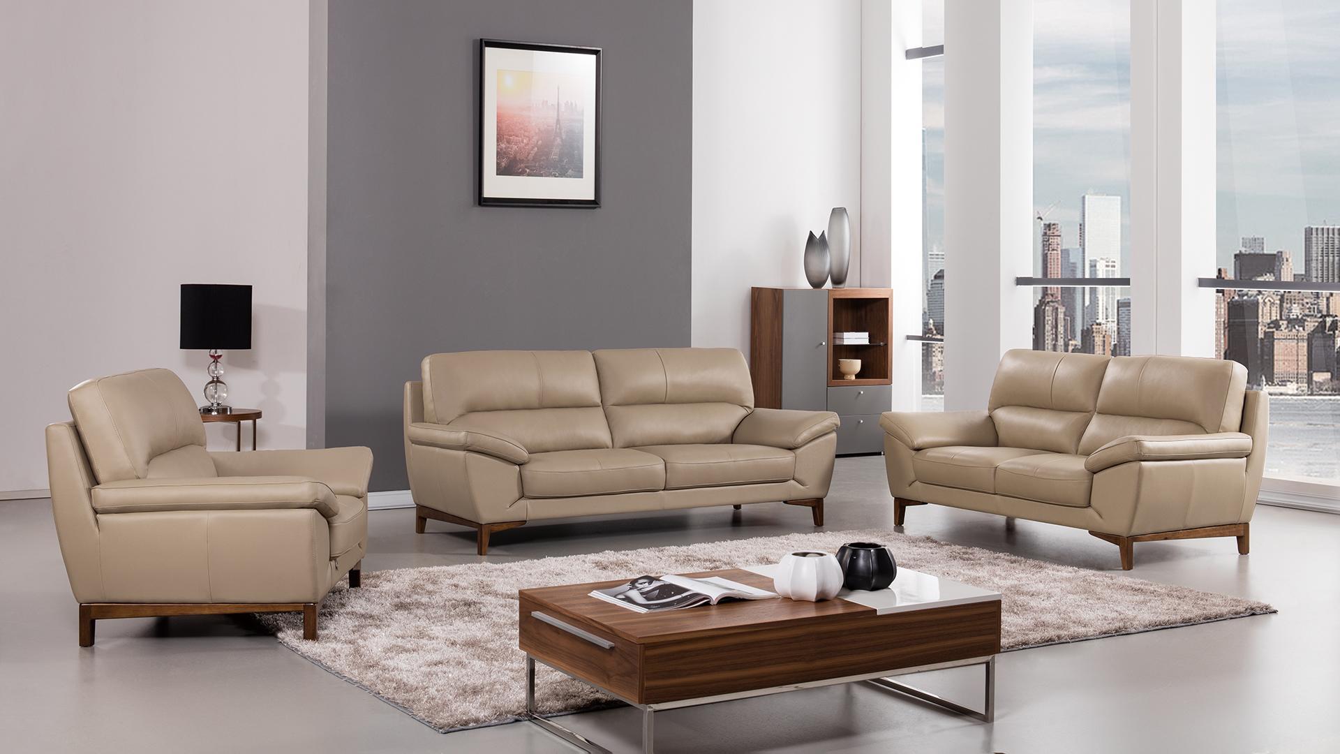 

    
Tan Top Grain Italian Leather Sofa Set 3 Pcs EK080-TAN American Eagle Modern

