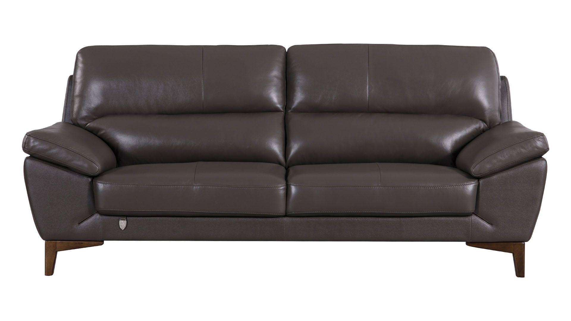 

    
Taupe Top Grain Italian Leather Sofa Set 2Pcs EK080-TPE American Eagle Modern
