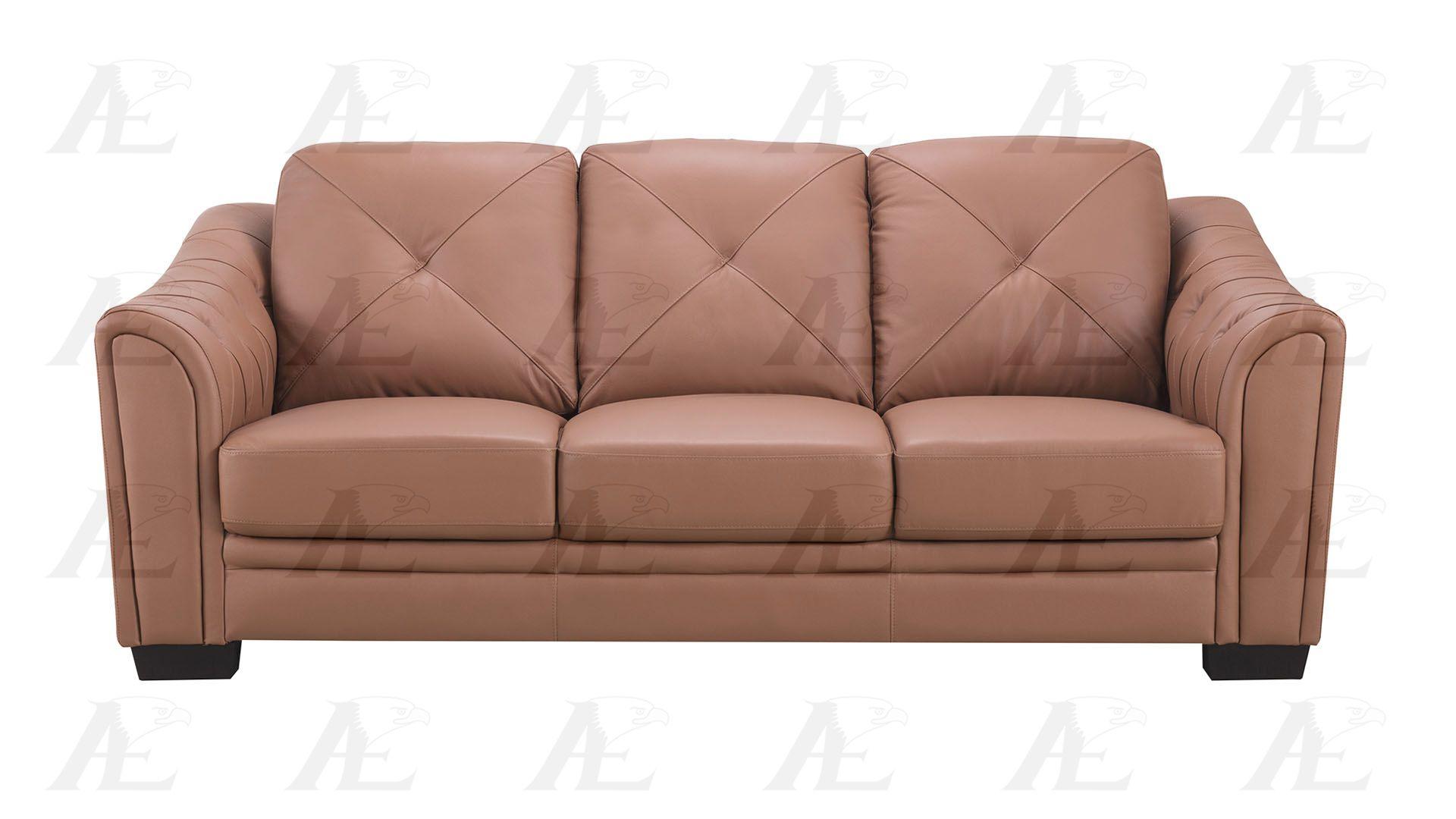 

    
American Eagle EK519 Dark Tan Genuine Leather Living Room Sofa Set 2pcs in Contemporary Style
