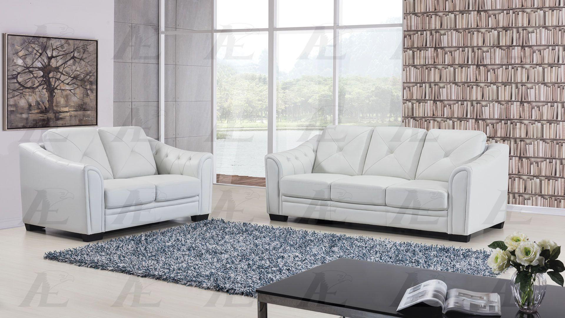 

    
American Eagle EK519 Light Ash Gray Genuine Leather Living Room Sofa Set 2pcs in Contemporary Style
