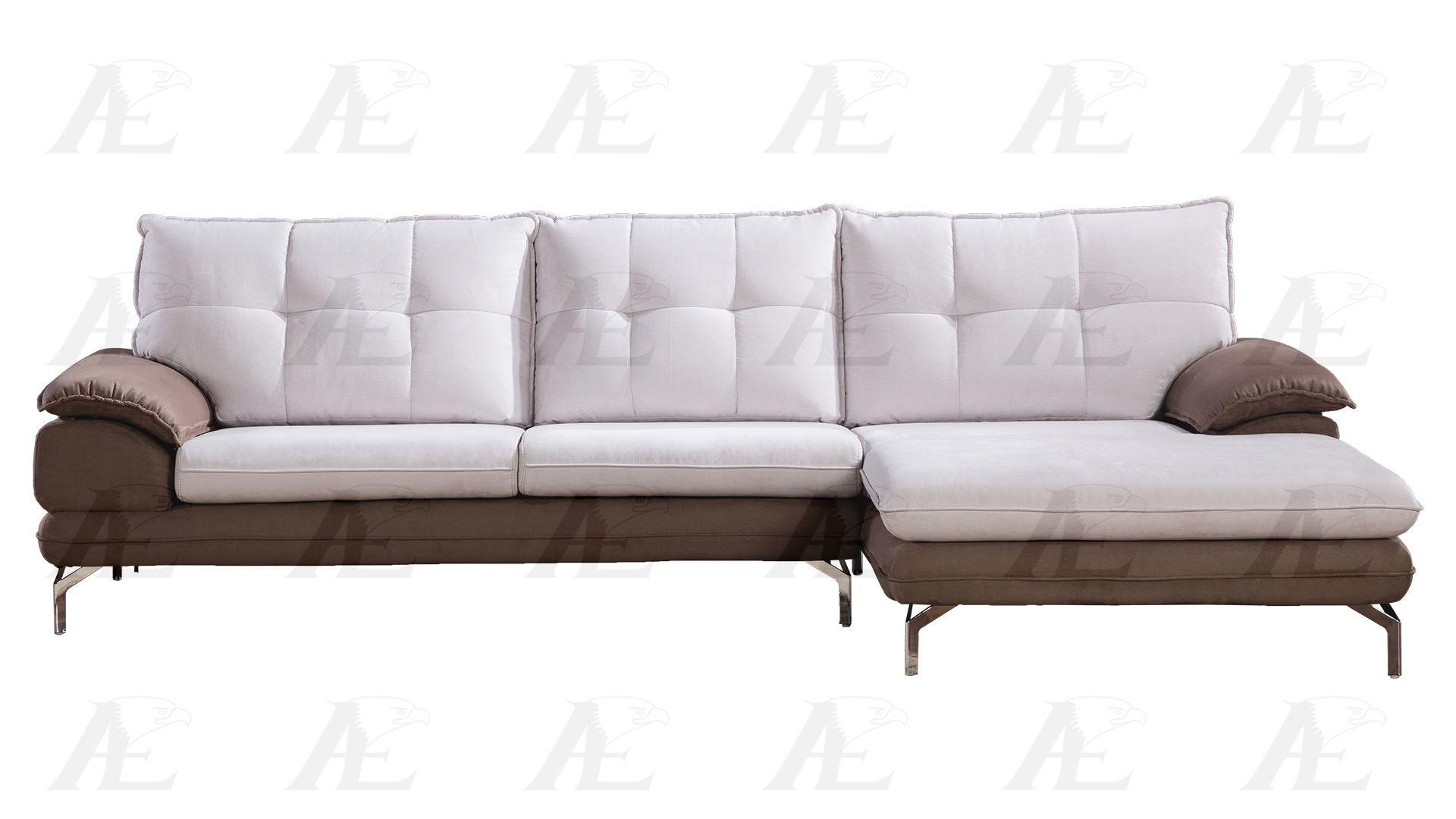 

    
Multi-color Fabric Tufted Sofa Chaise Sectional 2P Right American Eagle AE-L2366
