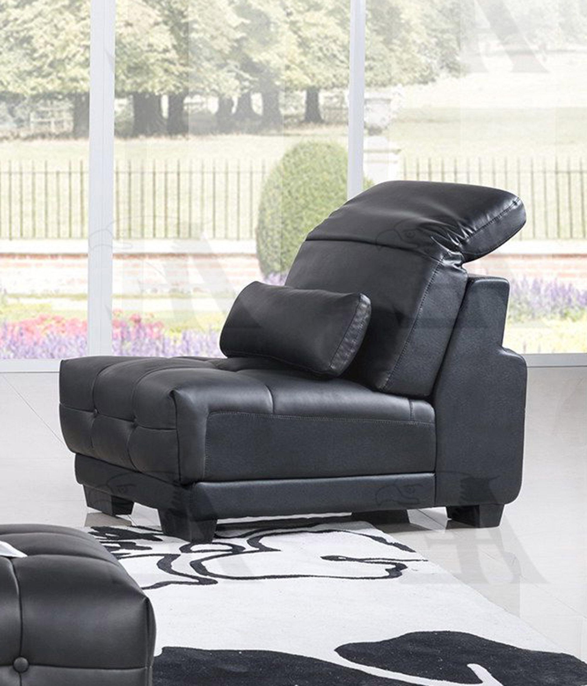 

    
American Eagle Furniture AE-L296-BK Sofa Chaise Chair and Ottoman Set Black AE-L296-BK Set-4 RHC
