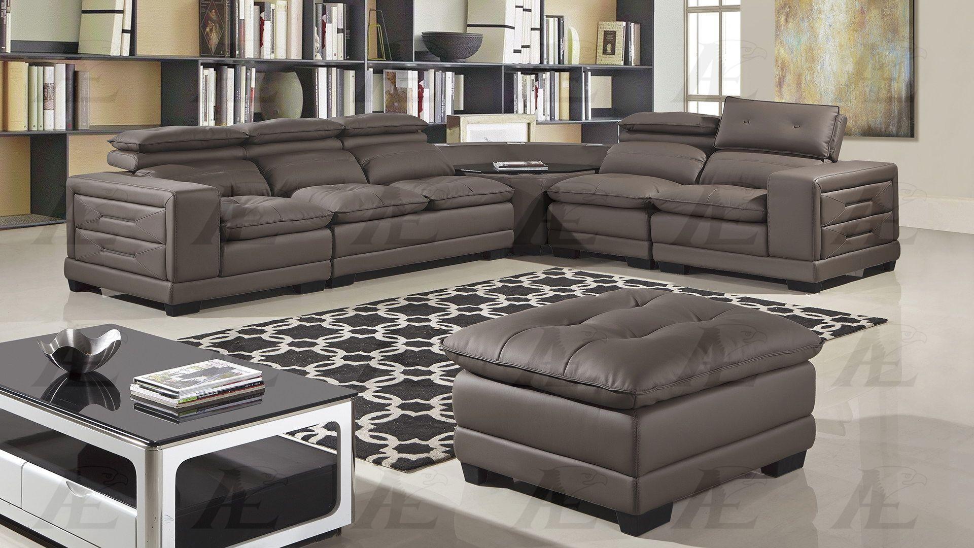 

    
Taupe Microfiber Leather L-shape Sectional AE-L688M-TPE American Eagle Modern
