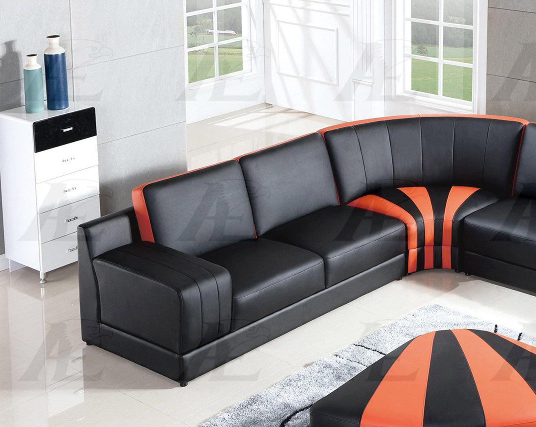 

    
AE-L901M-BK.ORG Set-4 American Eagle Furniture Sectional Sofa Living Room Set
