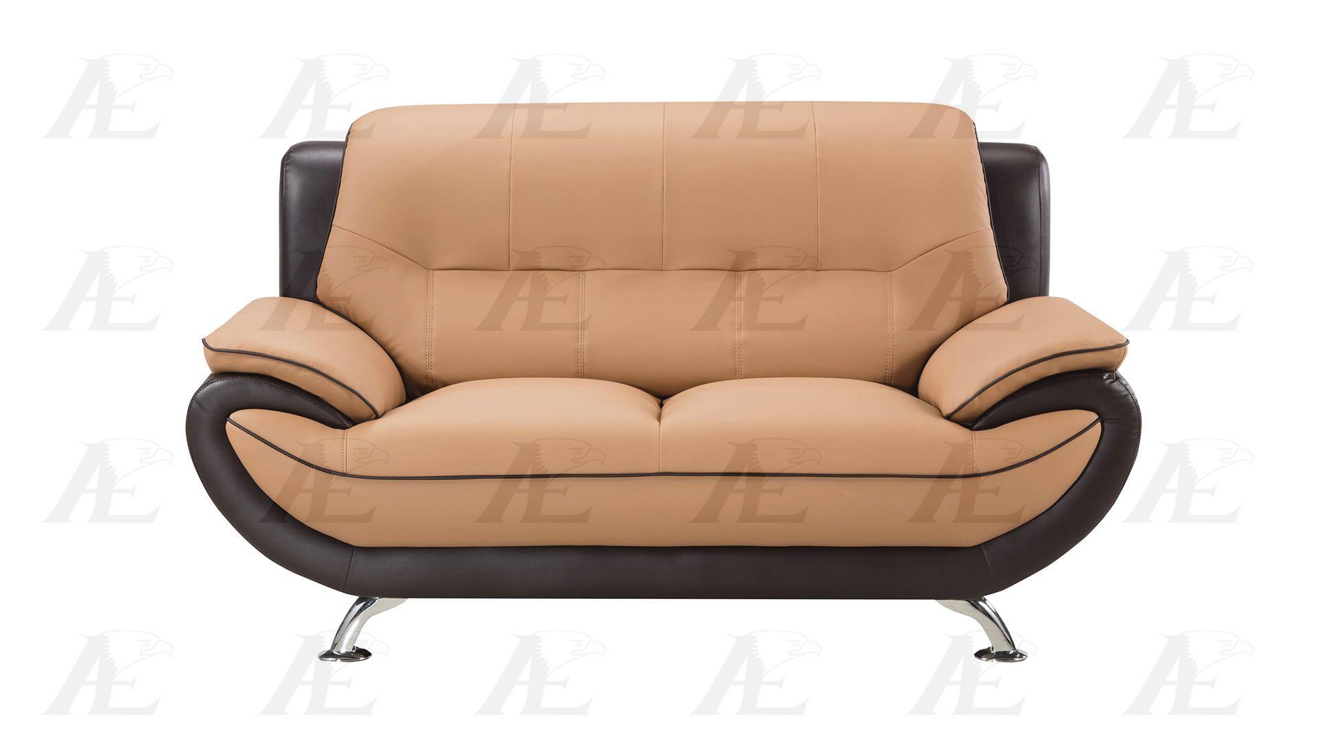 

                    
American Eagle Furniture AE208-YO.BR Sofa Loveseat and Chair Set Brown/Yellow Leatherette Purchase 
