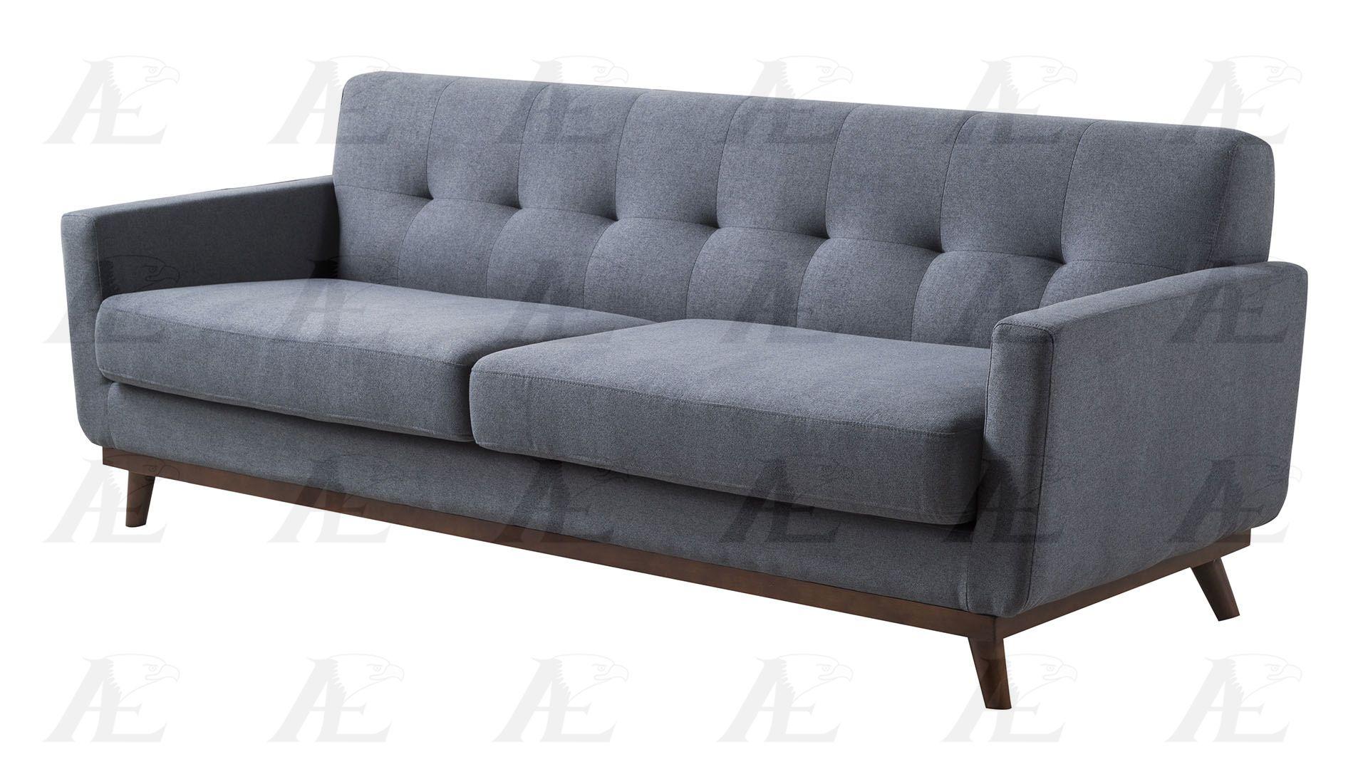 

    
American Eagle Furniture AE2370 Dark Gray Tufted Sofa and Loveseat Set Fabric Modern 2Pcs

