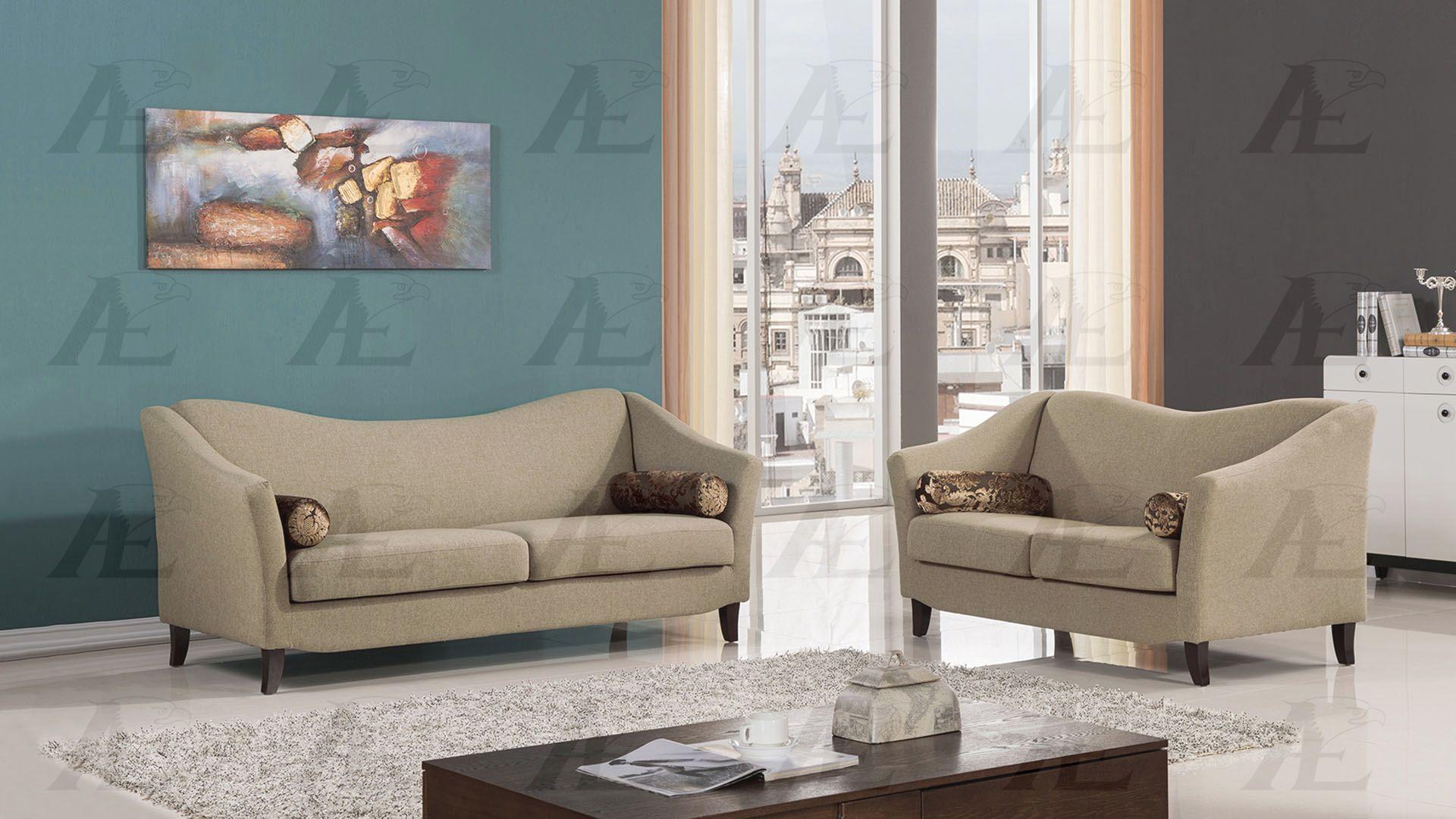

    
American Eagle Furniture AE2371 Tan Fabric Tufted Sofa and Loveseat Set Contemporary 2Pcs
