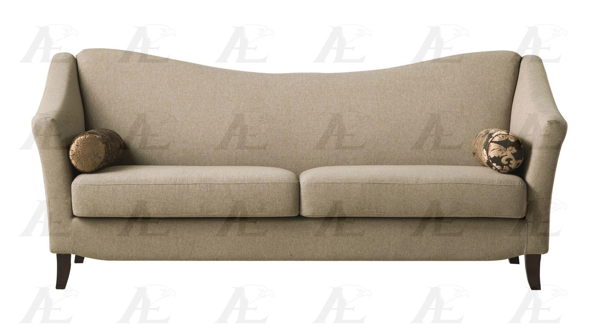 

    
American Eagle Furniture AE2371 Tan Fabric Tufted Sofa  Contemporary Style
